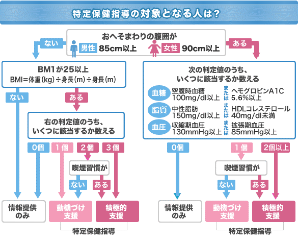 特定保健指導の対象となる人は?